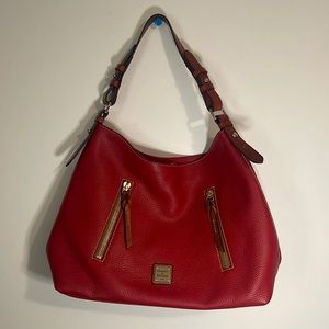 Dooney and Bourke Red Pebble leather